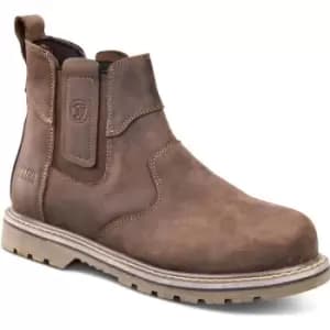 Apache Crater Crazy Horse Safety Dealer Boots Brown Size 10