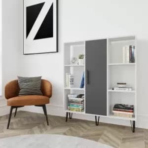 Peoria 6 Shelves and a Cabinet Bookcase