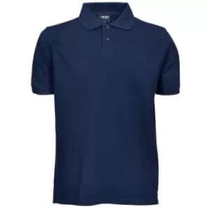 Tee Jays Mens Heavy Pique Short Sleeve Polo Shirt (2XL) (Navy Blue)