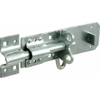 4inch Galvanised Brenton Slip Bolt + Fitting Zinc Plated Garden Gate Shed Lock