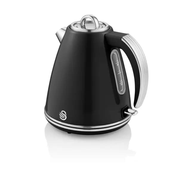 Swan 1.5 Litre Retro Jug Kettle Black