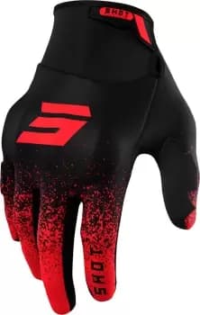 Shot Drift Edge Motocross Gloves, black-red, Size 2XL, black-red, Size 2XL