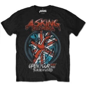 Asking Alexandria - Heart Attack Unisex Large T-Shirt - Black