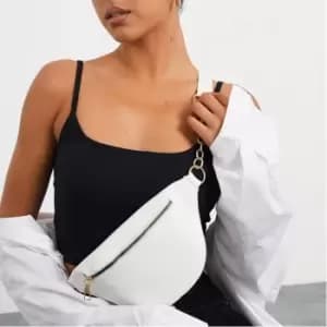 I Saw It First Chain Detail Bum Bag - White