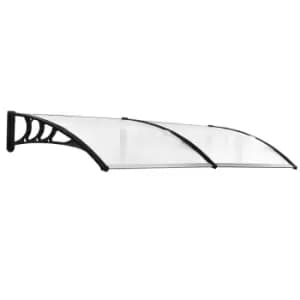 Outsunny Fixed Double Canopy - Clear