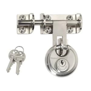 Master Lock Hasp 116mm + Discus Padlock 60mm