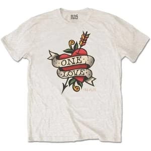 Nas - Love Tattoo Mens Large T-Shirt - Natural