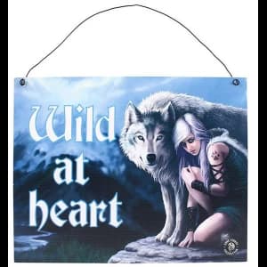 Protector Metal Sign by Anne Stokes