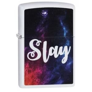 Zippo Slay White Matte Finish Windproof Lighter