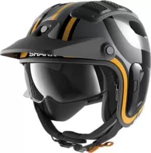Shark X-Drak 2 Thrust R Jet Helmet, black-yellow, Size S, black-yellow, Size S