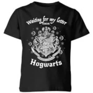Harry Potter Waiting For My Letter From Hogwarts Kids T-Shirt - Black - 11-12 Years