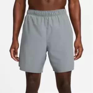Nike Challenger Mens 2-in-1 Running Shorts - Grey