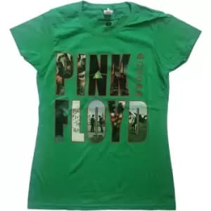 Pink Floyd - Echoes Album Montage Ladies X-Large T-Shirt - Green