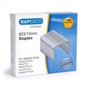 Rapesco 923/15mm (23 Type) Galvanised Staples PK1000