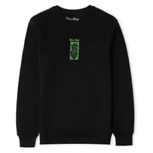 Rick and Morty Warped Head Unisex Sweatshirt - Black - L - Black