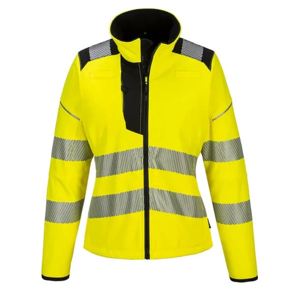 Portwest PW3 Womens Hi Vis Softshell Jacket PW381YBRXXL Colour: Yellow / Black