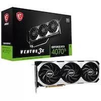 MSI GeForce RTX 4070Ti Ventus 3X OC 12GB GDDR6X PCI-Express Graphics Card