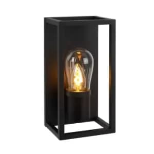 Lucide Carlyn Modern Wall Light Bathroom 1xE14 IP54 Black
