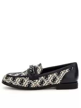 Guess Guess Victer Loafer - Cream Navy, Cream Navy, Size It/Eu 37 = UK 4, Women