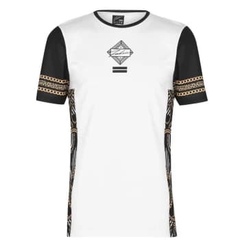 Fabric Sub T Shirt Mens - Ornate White