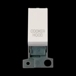 Click Scolmore MiniGrid 13A Double-Pole Ingot Cooker Hood Switch Polar White - MD018PW-CH