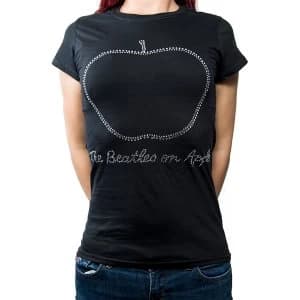 The Beatles - On Apple Womens Large T-Shirt - Black