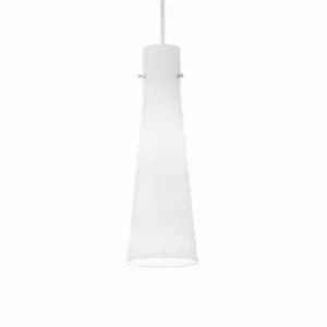 Kuky 1 Light Ceiling Pendant White, E27