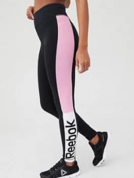 Reebok Training Essentials Linear Logo Legging - Pink Size M Women