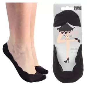 Secret Socks Scallop Black