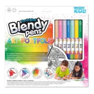 CHAMELEON KIDZ Blendy Pens Art Portfolio 14 Marker Creativity Kit, Six Years or Above, Multi-colour (CK1301UK)