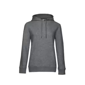B&C Womens/Ladies Queen Hoodie (S) (Mid Grey Heather)