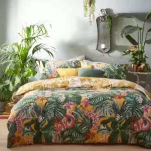Furn. Medinilla Double Duvet Cover Set Cotton Mustard