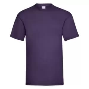 Mens Value Short Sleeve Casual T-Shirt (X Large) (Grape)