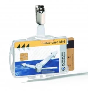Durable Dual Security Pass Holders Pack of 25 821819