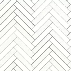 Holden Decor Cerros Tile White & Black Wallpaper - 10.05 m x 53 cm