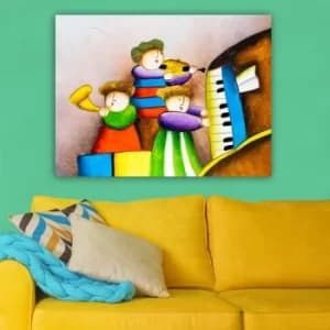 389892364_70100 Multicolor Decorative Canvas Painting