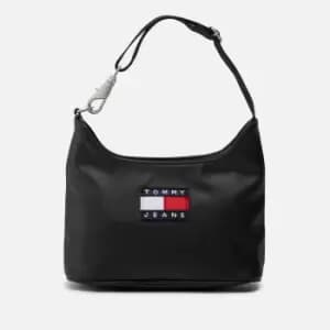Tommy Jeans Womens Heritage Shoulder Bag - Black