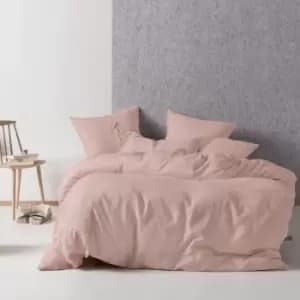 Linen House Nimes Duvet Cover Set (Single) (Rose) - Rose