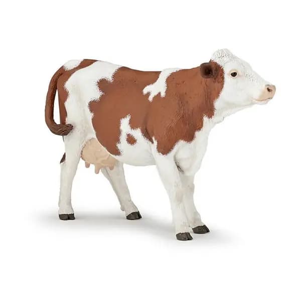 PAPO Farmyard Friends Montbeliarde Cow Toy Figure - Multi One Size