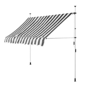 Clamp Awning White/Grey 8.2ft