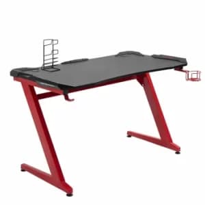 Cassidy Z Frame Gaming Desk 122cm, Black