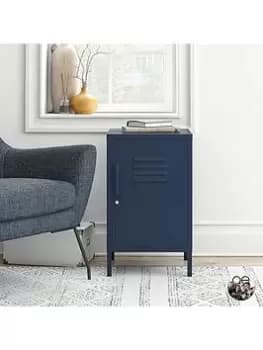 Queer Eye Bradford Metal Locker End Table - Navy