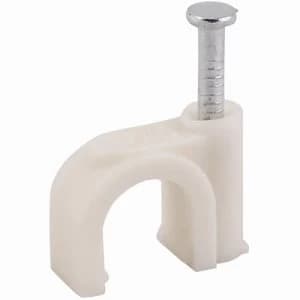 Select Hardware Cable Clips Round 5 - 6mm 30 Pack