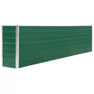 Vidaxl Raised Garden Bed 320x40x77cm Galvanised Steel Green