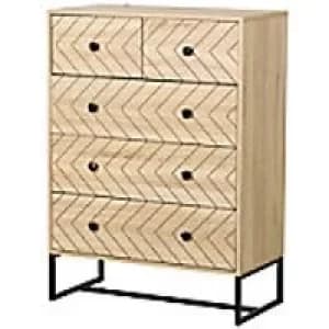 HOMCOM Drawer Unit 831-260 MDF, Metal, Particle Board Wood 395mm x 800 mm x 1100 mm