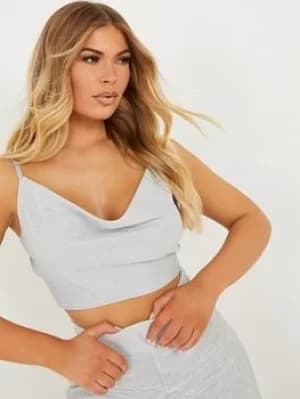 Quiz Crop Top, Light Metal, Size 6, Women