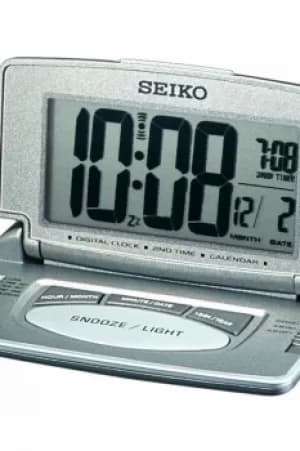 Seiko Clocks LCD Desk Alarm Clock QHL021N