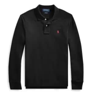 Polo Ralph Lauren Polo Ralph Lauren Long Sleeve Polo Shirt Junior Boys - Black