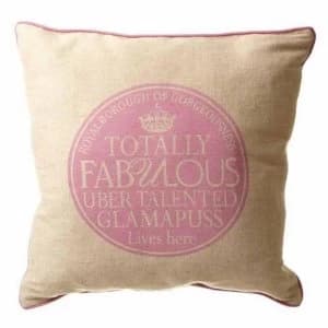 Cushion Glampuss Plaque Print Inc Fill By Heaven Sends