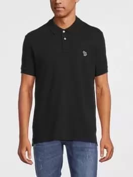 Ps Paul Smith Zebra Short Sleeve Polo Shirt - Black